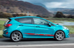 Premium Vinyl Stickers Compatible with Ford Fiesta Stylish Exclusive Auto Racing Line Design