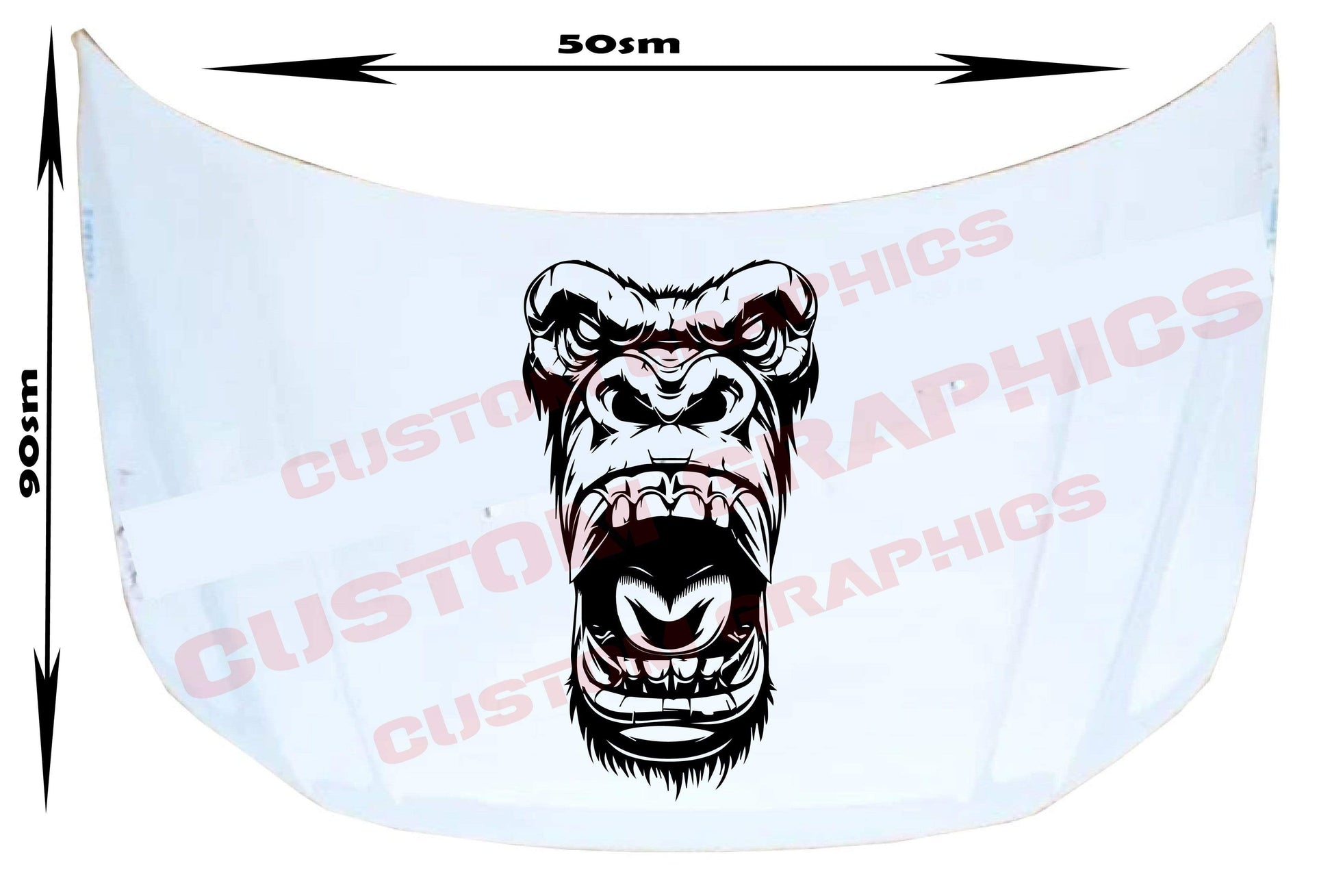 Vinyl Graphics Gorilla Design universal sticker decal man graphic for Car Any Vehicle | UNIVERSAL STICKERS