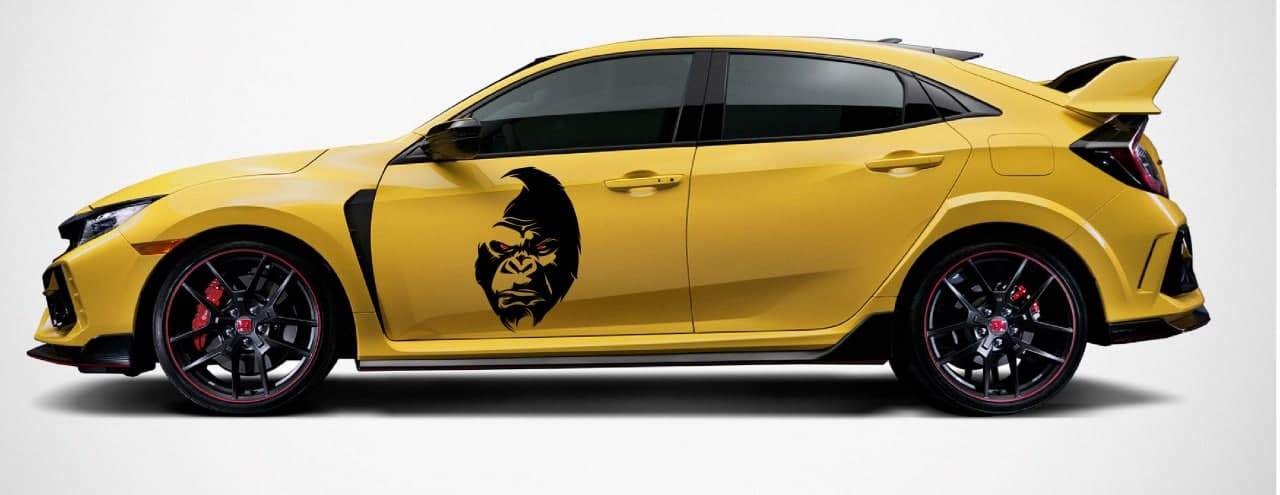 Vinyl Graphics Gorilla graphic universal sticker decal Kit for Car Any Vehicle | UNIVERSAL STICKERS