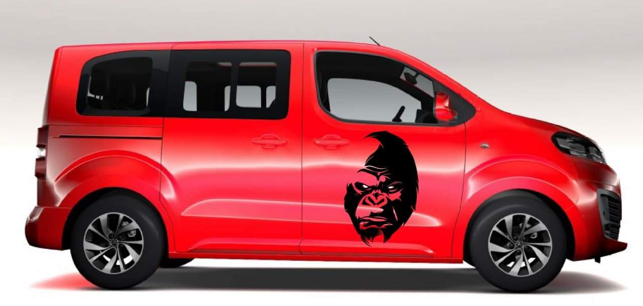 Vinyl Graphics Gorilla graphic universal sticker decal Kit for Car Any Vehicle | UNIVERSAL STICKERS