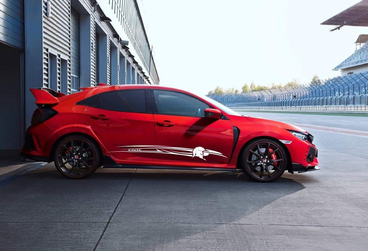 Graphic Line Stickers Compatible With Honda Civic, All Models Size ...