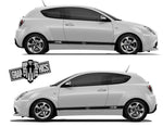 Vinyl Graphics Graphic Racing Sticker Car Side Vinyl Stripes For Alfa Romeo Mito