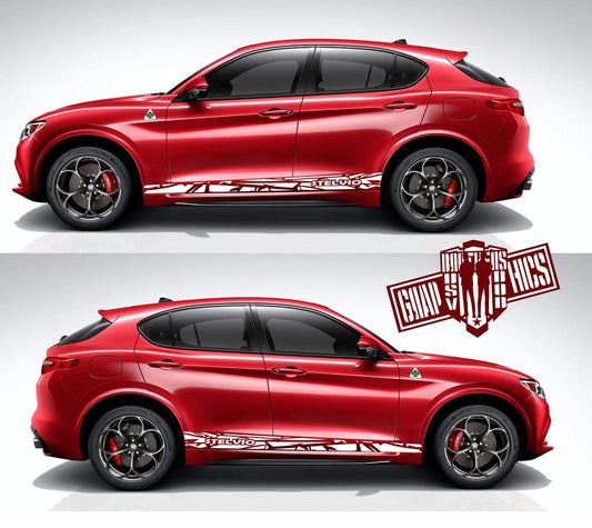 Premium Quality Stickers Compatible With Alfa Romeo Stelvio Style Line Design