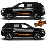 Graphics Decal Stickers Car Racing Vinyl Decal Sticker for Jeep Compass - Brothers-Graphics