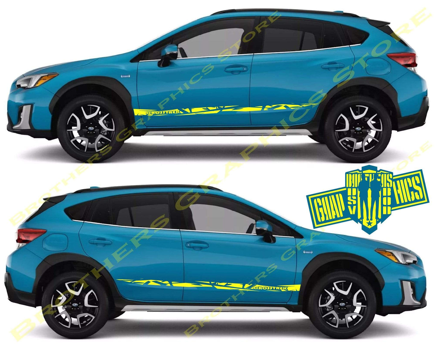Premium Stickers Compatible With Subaru Crosstrek New Wild Unique Design BFF
