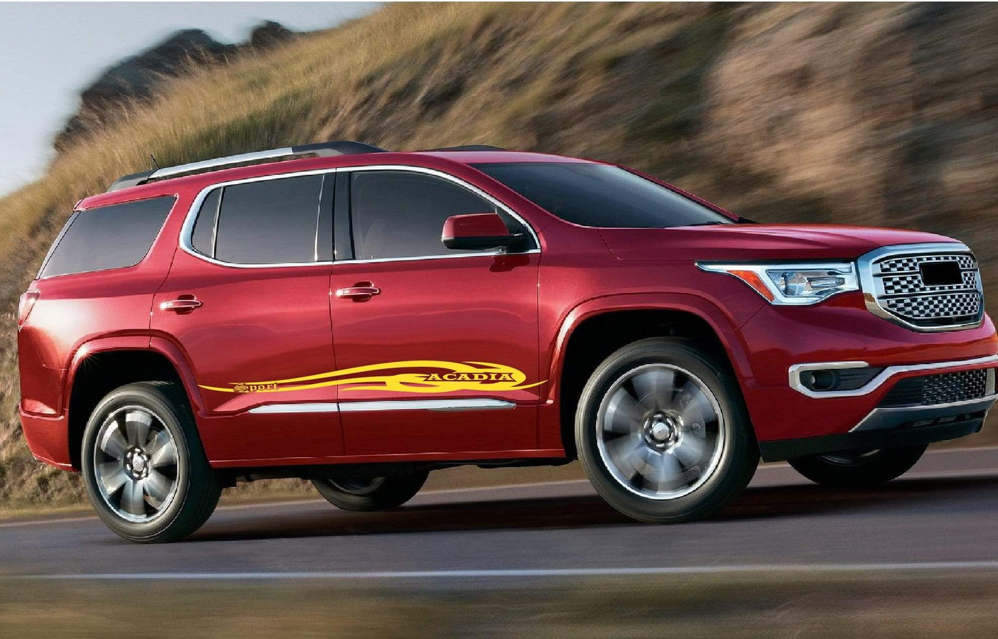 Graphics Line Sticker Vinyl Racing Stripes For GMC Acadia - Brothers-Graphics