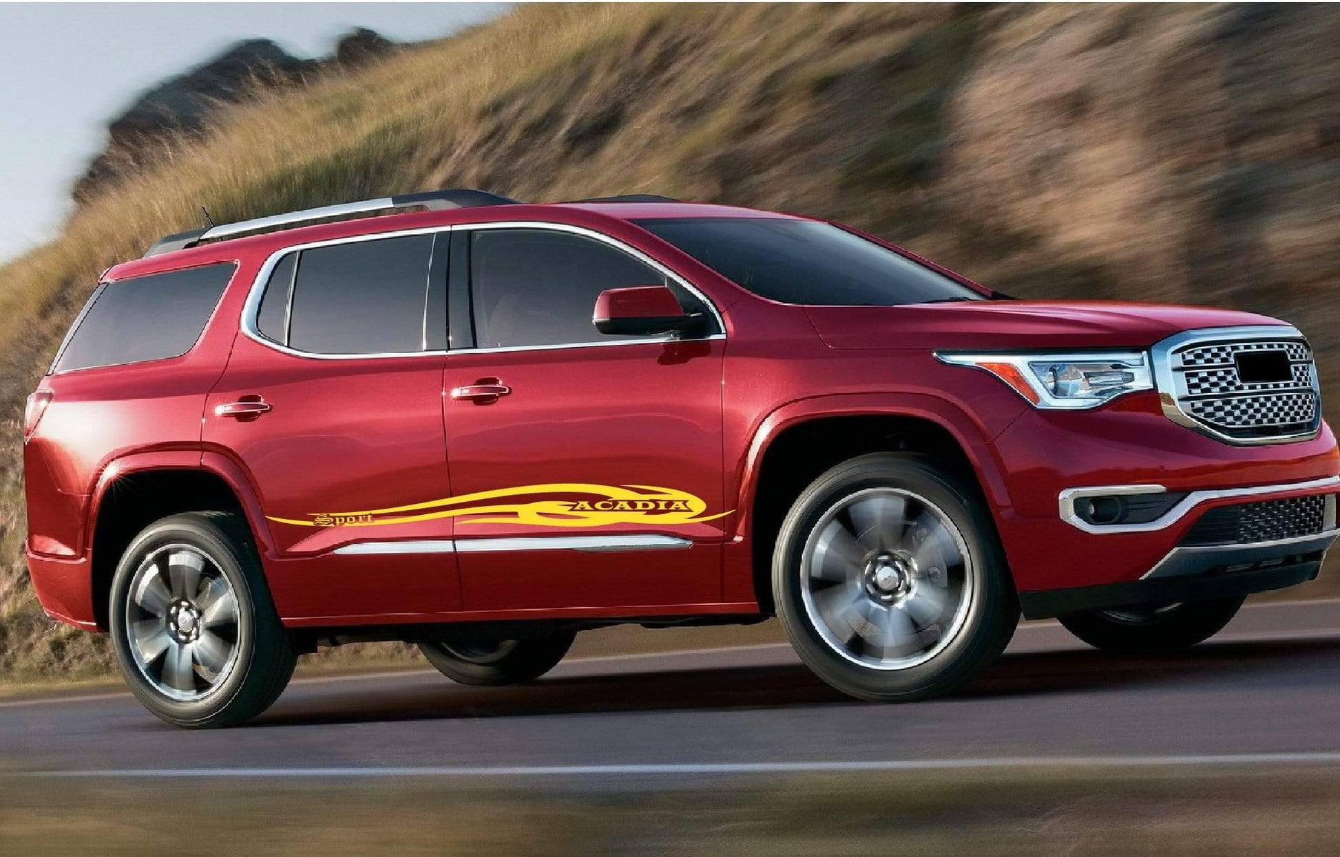 Graphics Line Sticker Vinyl Racing Stripes For GMC Acadia - Brothers-Graphics