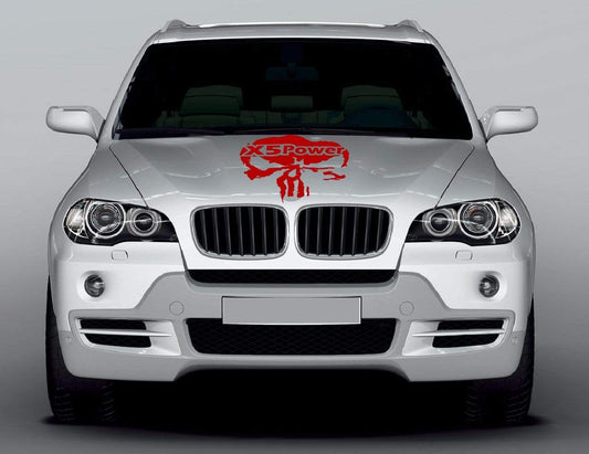 Graphics Hoods Skull Sticker For BMW X5 decals - Brothers-Graphics