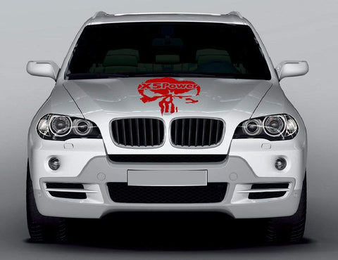 Graphics Hoods Skull Sticker For BMW X5 decals - Brothers-Graphics