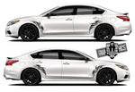 Graphics Racing Line Sticker Car Side Stripe Decal For Nissan Altima - Brothers-Graphics