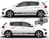 Graphics Racing Line Sticker Car Side Vinyl Stripe Fit  Peugeot 308 - Brothers-Graphics