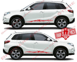 Graphics Racing Line Sticker Car Side Vinyl Stripe Fit Suzuki Vitara - Brothers-Graphics