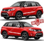 Graphics Racing Line Sticker Car Side Vinyl Stripe Fit Suzuki Vitara - Brothers-Graphics