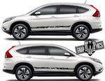 Graphics Racing Line Sticker Car Side VINYL Stripe For Honda CR-V - Brothers-Graphics