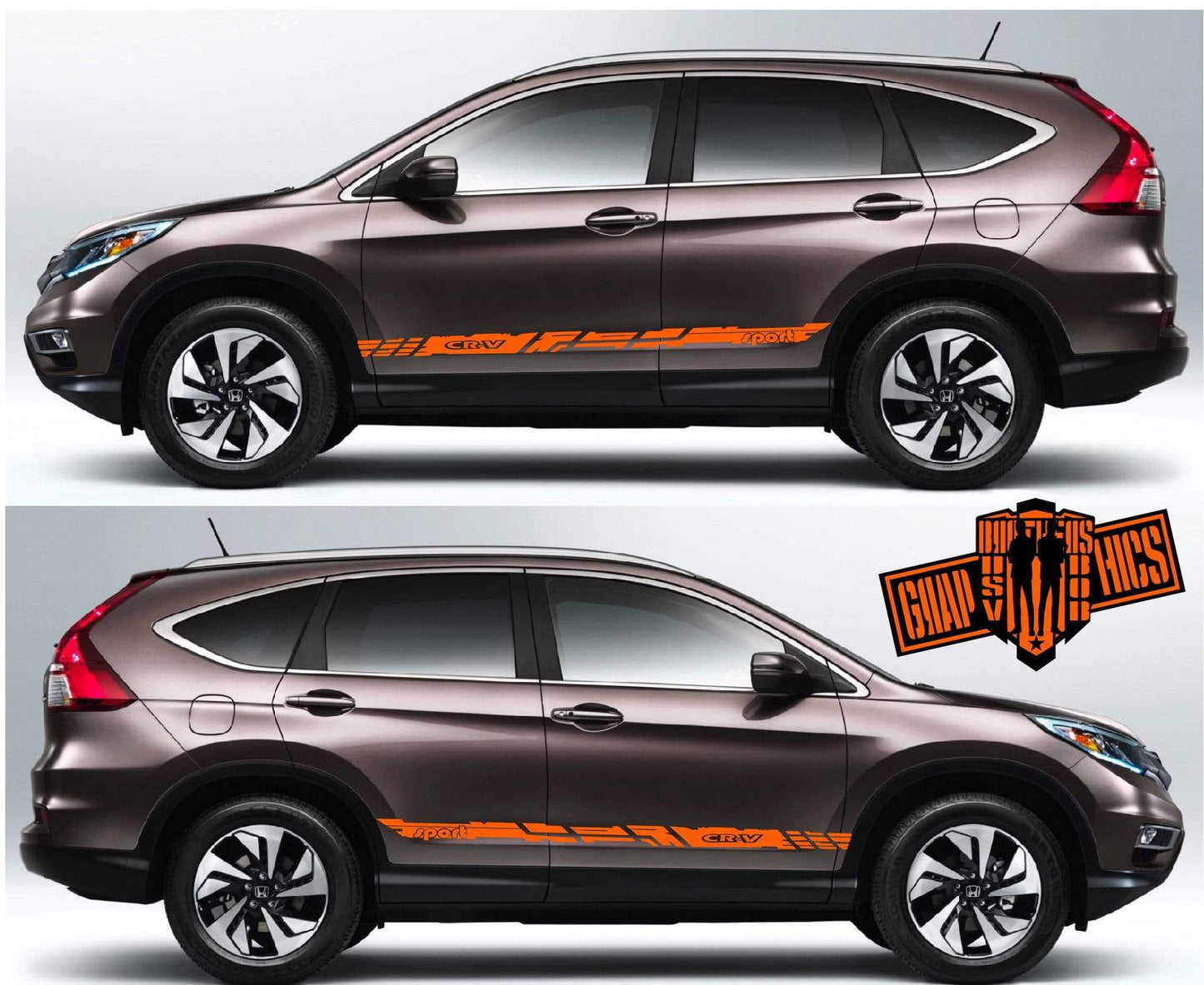 Graphics Racing Line Sticker Car Side VINYL Stripe For Honda CR-V - Brothers-Graphics