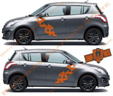 Graphics Racing Line Sticker Car Side Vinyl Stripe For Suzuki SWIFT - Brothers-Graphics