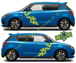 Graphics Racing Line Sticker Car Side Vinyl Stripe For Suzuki SWIFT - Brothers-Graphics