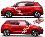 Graphics Racing Line Sticker Car Side Vinyl Stripe For Suzuki SWIFT - Brothers-Graphics