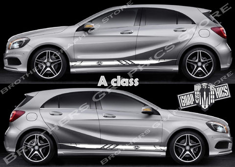 Graphics Racing Sticker Car Vinyl Stripes For Mercedes-Benz A-class - Brothers-Graphics