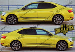 Graphics Racing Sticker Car Vinyl Stripes For Skoda Superb - Brothers-Graphics