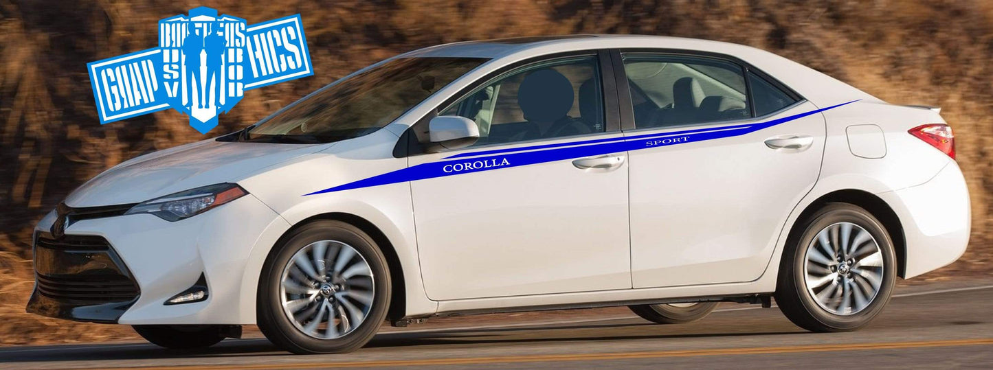 Graphics Racing Sticker Car Vinyl Stripes Toyota Corolla Decals - Brothers-Graphics