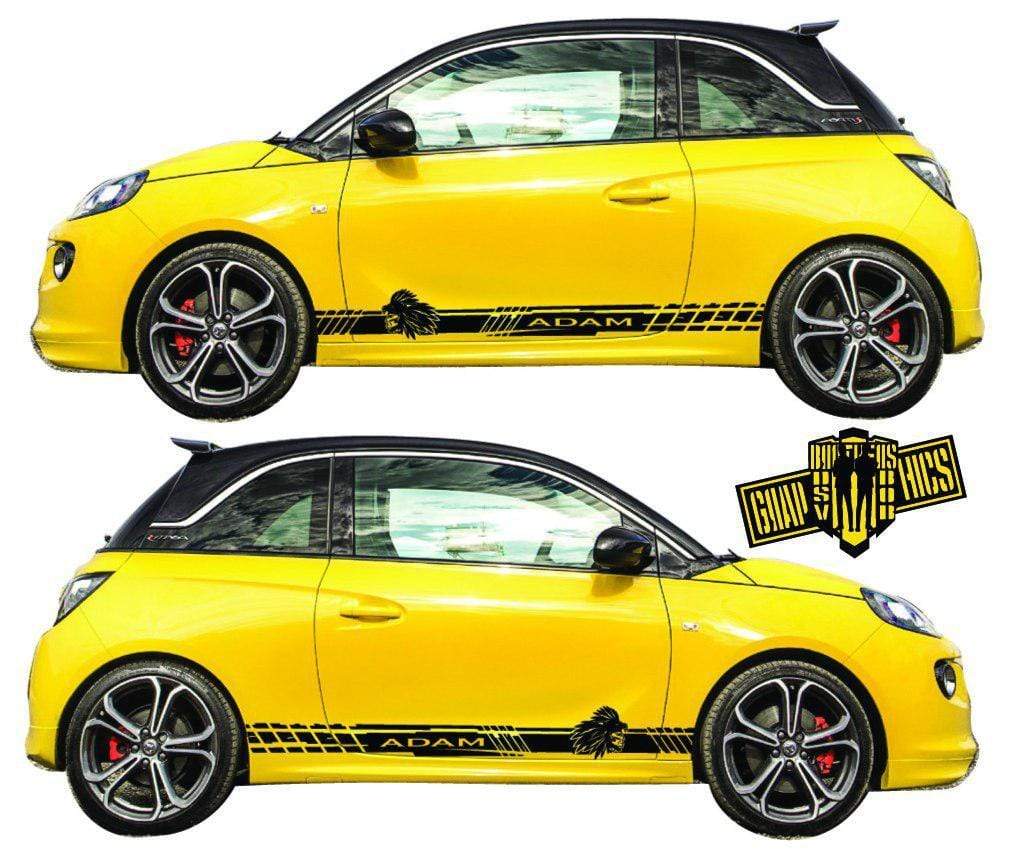 Graphics Racing Stickers Car Vinyl Stripes For Opel Adam 2013-2019 - Brothers-Graphics