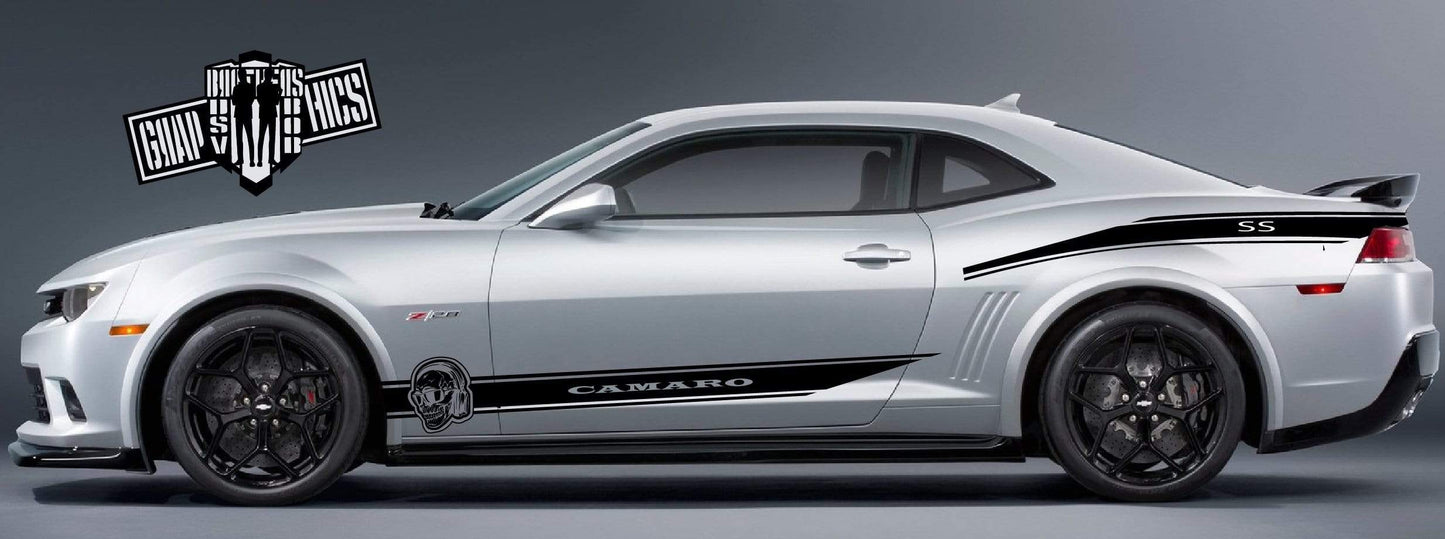 Graphics Sticker Car Side Vinyl Stripes Fit Chevrolet Camaro - Brothers-Graphics