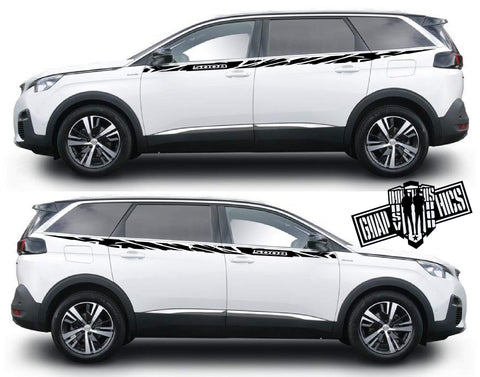 Graphics Sticker Car Side Vinyl Stripes For  Peugeot 5008 - Brothers-Graphics