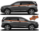 Graphics Sticker Car Side Vinyl Stripes For  Peugeot 5008 - Brothers-Graphics