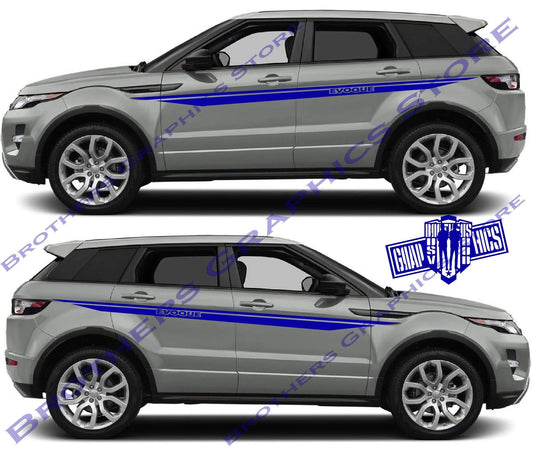 Graphics Sticker Car Side Vinyl Stripes For Range Rover Evoque - Brothers-Graphics
