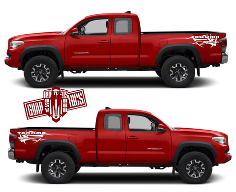 Graphics Sticker Doors Side Vinyl Stripes For Toyota Tacoma 2001-2020 - Brothers-Graphics