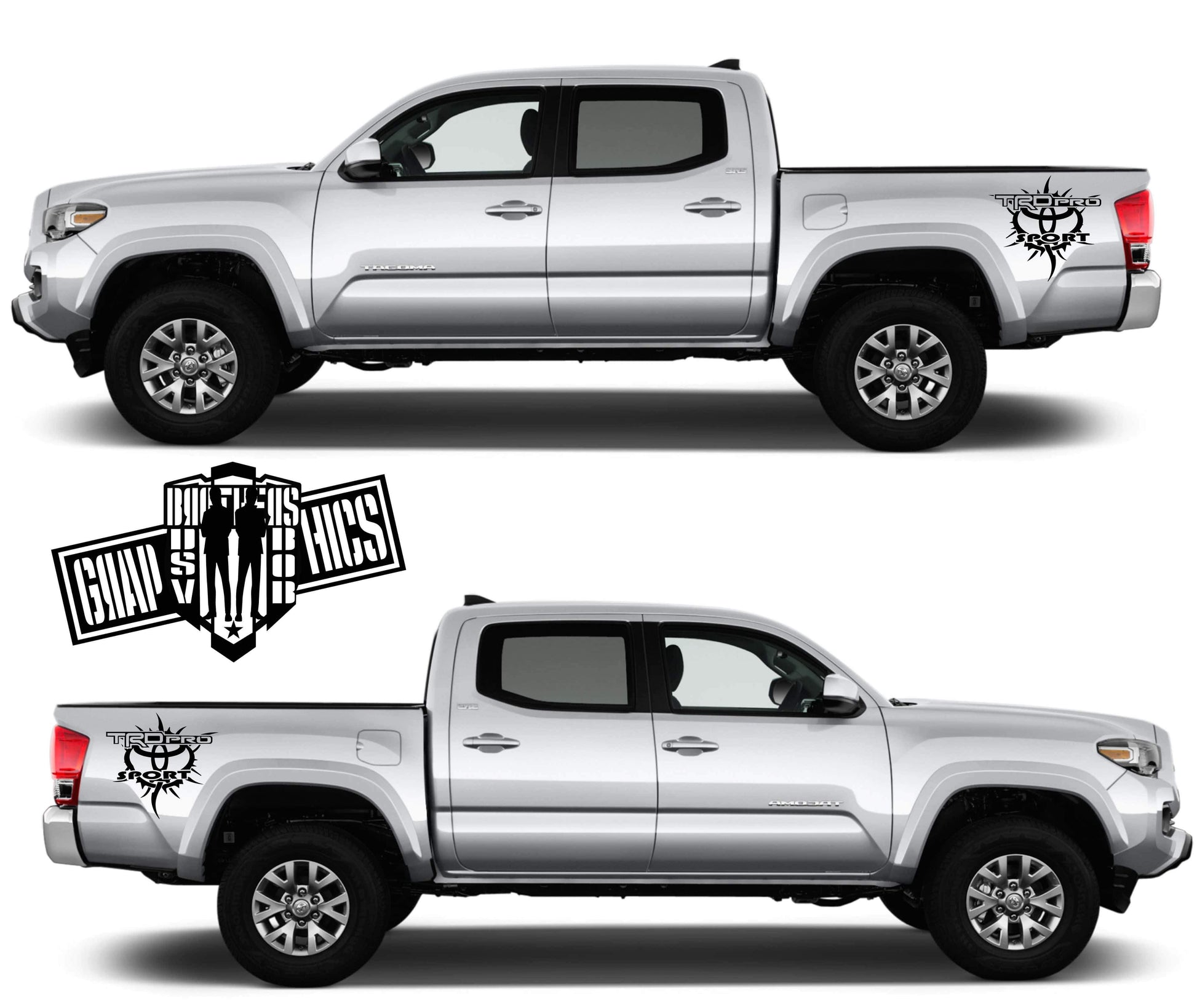 Graphics Sticker Vinyl Stripes Fit For Toyota Tacoma 2001-2020 - Brothers-Graphics