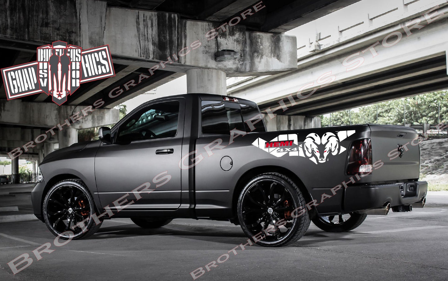 Autocollants pour Ram Power Wagon | Autocollants pour carrosserie Ram | Autocollants Dodge pour Dodge Ram