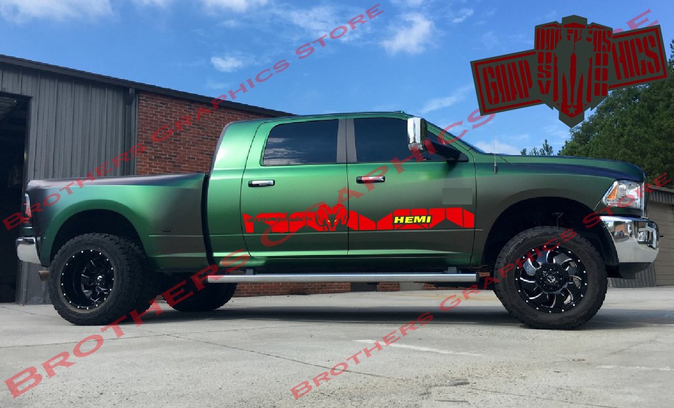 Autocollant Ram Hemi | Autocollants de carrosserie Dodge Ram | Autocollants Dodge pour Dodge Ram