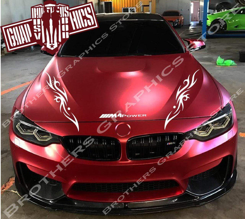 Hood Decals bmw m4 performance stickers bmw m sticker – Brothers