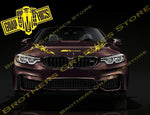 Hood Decals Racing Decal Sticker For BMW M4 - Brothers-Graphics