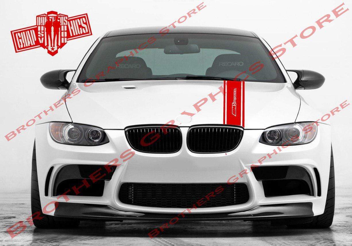 Hood Decals Vinyl Color Graphic Racing Decal Sticker For BMW M3 - Brothers-Graphics