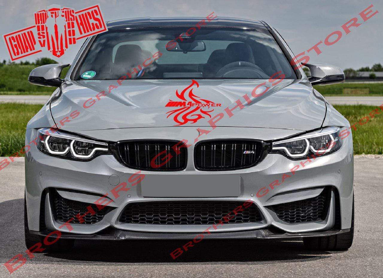 Hood Decals Vinyl Color Graphic Racing Decal Sticker For BMW M4 - Brothers-Graphics