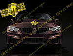 Hood Decals Vinyl Color Graphic Racing Decal Sticker For BMW M4 - Brothers-Graphics