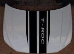 Hood Racing Decals Graphics Stickers Car Side Vinyl Stripes For VW T-ROC - Brothers-Graphics