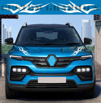 Vinyl Graphics Hood sticker Design Graphic Racing Stripes Compatible with Renault Kiger