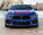 Hood Vinyl Decal Racing Stripes for BMW M8 - Brothers-Graphics