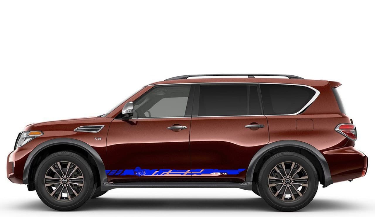 Vinyl Graphics Indian Man Graphic Vinyl Stripes Compatible with Nissan Patrol