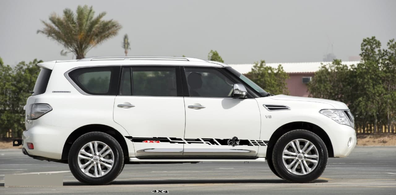 Vinyl Graphics Indian Man Graphic Vinyl Stripes Compatible with Nissan Patrol