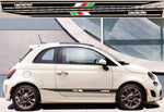 Vinyl Graphics Italian Classic Design Custom Racing Stickers kit for Fiat Abarth 500