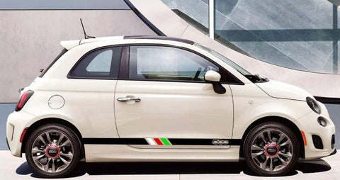 Vinyl Graphics Italian Line Design Custom Racing Stickers kit for Fiat Abarth 500