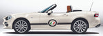 Vinyl Graphics Italiy Flag Rally 21 Style Design Decal Sticker Stripe Stickers Compatible with Fiat Spider 124