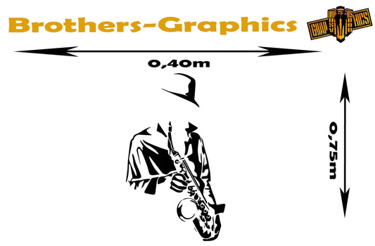 Vinyl Graphics Jazz symphonist graphic for car | UNIVERSAL STICKERS