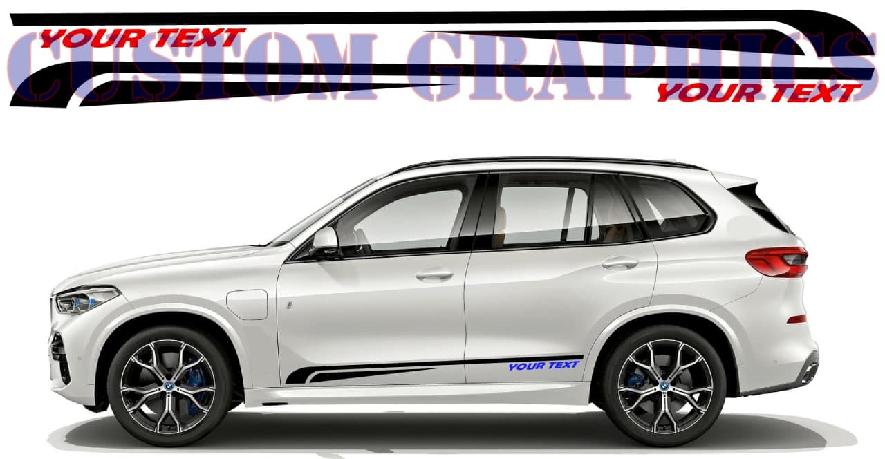 Vinyl Graphics Line Block graphic universal sticker decal for Car Any Vehicle | UNIVERSAL STICKERS