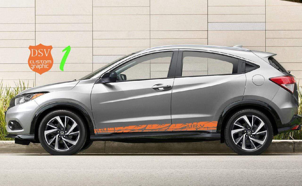 Autocollants latéraux de voiture de course à rayures pour Honda CR-V 